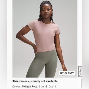 NEW LULULEMON ALL IT TAKES RIBBED TSHIRT